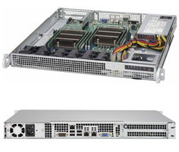Super 6018R-MD, 2x E5-2600v4, Video, 2x GB/i350 LAN, 1x 3.5" Int Bay, IPMI, D4(1TB),1U/500W