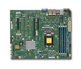 Super X11SSi-LN4F, E3-1200v5 or i3, 3x PCI-e, Video, 4x GB/i210 LAN, 6x SATA3+R, IPMI, D4(64GB), ATX