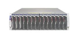 SuperBlade MBE-314E-220, 14x HS Blades, Up to 2x HS GEM Switches & 1x HS CMM/KVM, 3U RM,R2000W(1+1 )