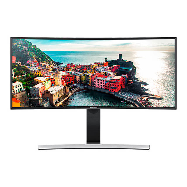 Samsung S34E790C 34 inch Curved Widescreen 3,000:1 4ms HDMI/DisplayPort/USB LED LCD Monitor, w/ Spea