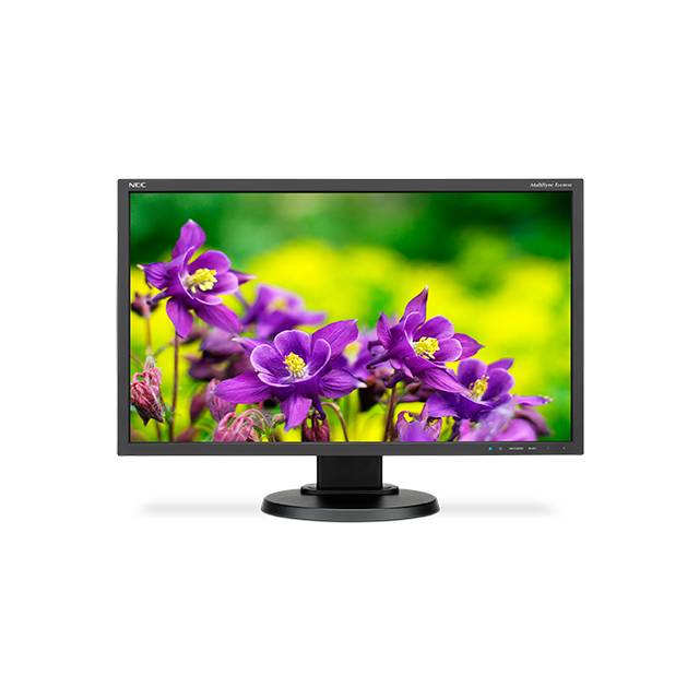 NEC MultiSync E243WMI-BK 24 inch Widescreen 1,000:1 5ms VGA/DVI/DisplayPort LED LCD Monitor, w/ Spea
