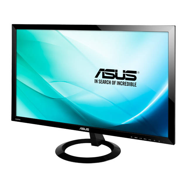 Asus VX248H 24 inch Widescreen 80,000,000:1 1ms VGA/2HDMI LED LCD Monitor, w/ Speakers (Black)