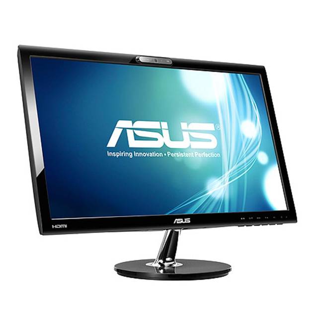 Asus VK228H-CSM 21.5 inch Widescreen 80,000,000:1 5ms VGA/DVI/HDMI/USB LED LCD Monitor, w/ Speakers
