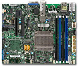 Supermicro X10SDV-2C-TP4F, D1508/2C/4T, PCI-e, Video, 2x 10GB/SFP+ & 2x GB,SATA3+R,IPMI,DDR4(128GB)