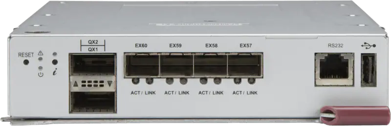 Super MBM-XEM-002, 2x40G/QSFP+, 4x10G/SFP+ uplinks, 56x 10/1Gbps downlinks, 1 Console & USB port,