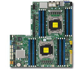 Super X10DRW-E, 2x E5-2600v4/22C, WIO+PCIe3(x32),Video, 2x GB/i350 LAN,10xSATA3(C612)+R,IPMI,D4(2TB)