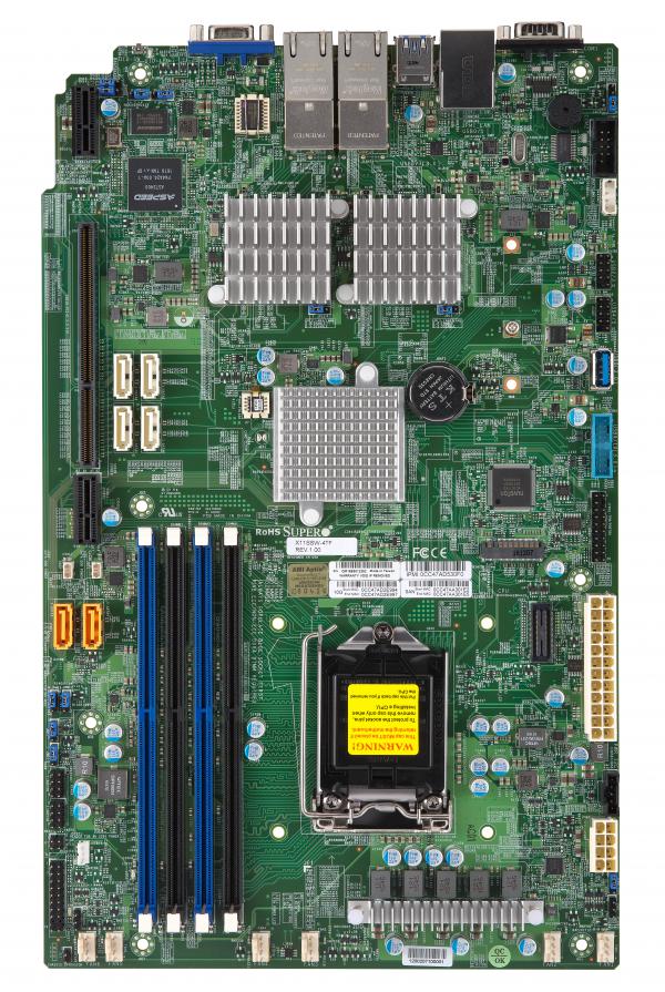 Super X11SSW-4TF, E3-1200v5 or i3, WIO, Video, 4x 10GB/X540, 6x SATA3+R, IPMI, D4(64GB)