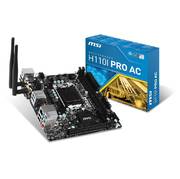 MSI H110I PRO AC LGA1151/ Intel H110/ DDR4/ SATA3&USB3.1/ M.2/ WiFi/ A&GbE/ Mini-ITX Motherboard