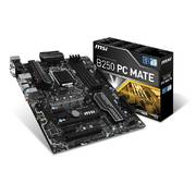 MSI B250 PC MATE LGA1151/ Intel B250/ DDR4/ 2-Way CrossFireX/ SATA3&USB3.1/ M.2/ A&GbE/ ATX Motherbo