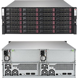 Super 947R-E2CJB, 2x Nodes SBB JBOD, 24x HS 3.5" SAS3(12Gbps) via AOM-SAS3-937EL-JB, IPMI, 3U/R1200W