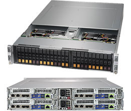 Super 2029BT-HNC0R,4x Nodes,2x LGA3647,Video,1x SIOM,6x HS 2.5" SAS3(3008/iT),IPMI,D4(3TB),2U/R2200W