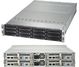 Super 6029TP-HC0R, 4xNodes, 2x LGA3657, Video, 1x SIOM, 3x HS SAS3(3008)+R, IPMI, D4(2TB), 2U/R2200W