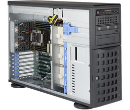 Super 7049P-TR, 2x LGA3647, 6x PCIe, Video, 2x 1GB/X722, 8x HS SATA3(C622)+R, IPMI,D4(2TB),4U/R1200W