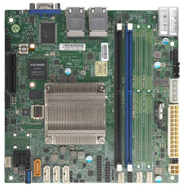 Supermicro A2SDi-2C-HLN4F, Atom-C3338(2-Core), Video, 4x GB/C3000, 8x SATA3 via SoC, DDR4(128GB)