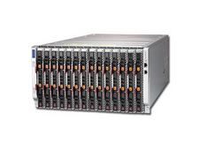 SuperBlade SBE-614E-822, 14x HS Server Blades, 1x CMM, 2x 10G/1G Switch, 6U RM,8x 2200W Titanium P.S