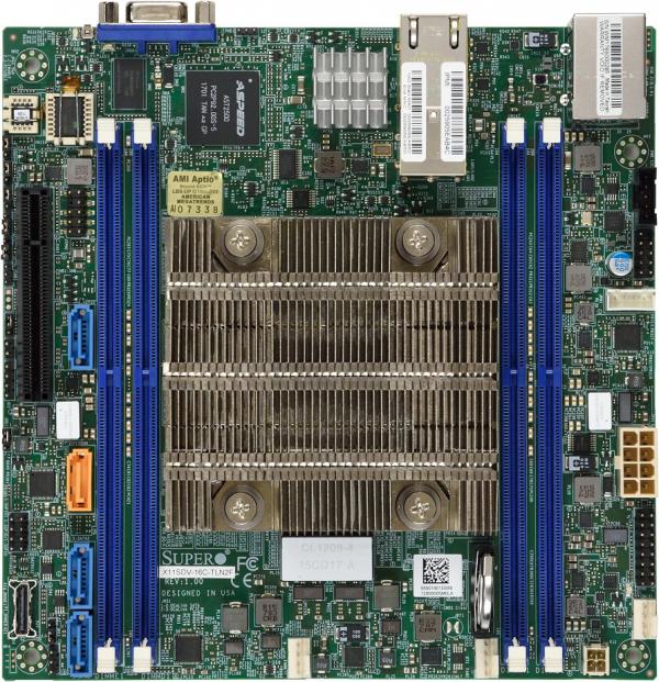 Supermicro X11SDV-8C-TLN2F, D-2141i/8C/8T, PCI-e, Video, 2x 10GB/X557, 8x SATA3+R, IPMI,DDR4(256GB)