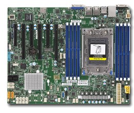 Supermicro H11SSL-C, 1x AMD 7002/Socket SP3,6xPCIe,VGA,2x GB/i210 LAN,8x SAS3+R/3008,IPMI,DDR4(1TB)