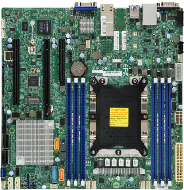 Super X11SPM-TF, 1x LGA3647, 3x PCI-e, VGA, 2x 10GB/X722, 12x SATA3(C622)+R, IPMI, DDR4(768GB)