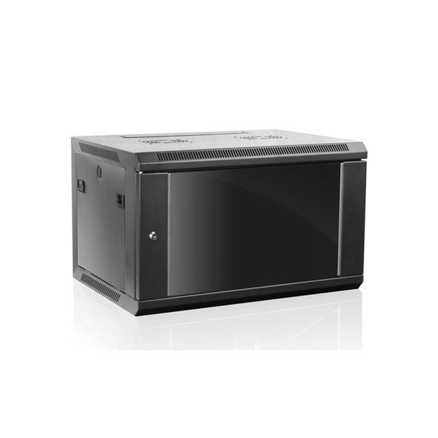 iStarUSA CLAYTEK WM645-PP24C6 6U 450mm Depth Wallmount Server Cabinet w/ 1U 24-port Cat6 Patch Panel