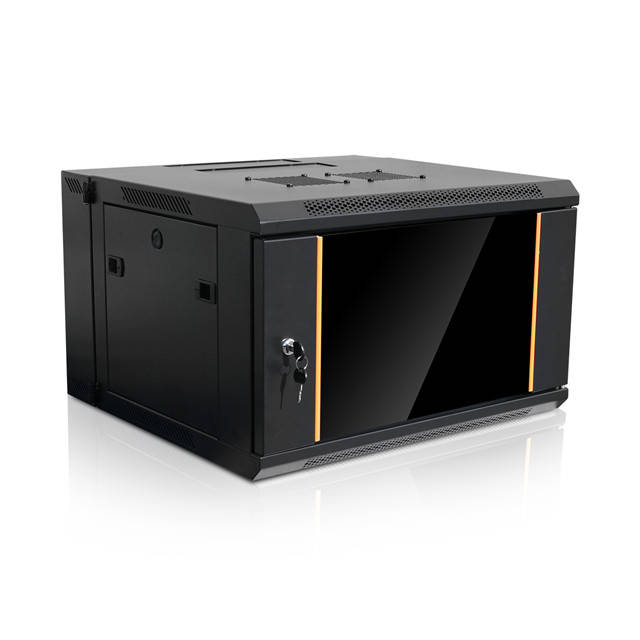 iStarUSA CLAYTEK 6U 550mm Depth Swing-out Wallmount Server Cabinet w/ 1U 12-port Cat6 Patch Panel
