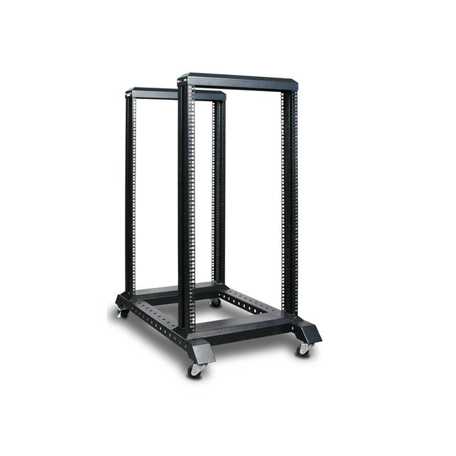 iStarUSA CLAYTEK WO22AB-SFH25 22U 4 Post Open Frame Rack w/ 1U Tray