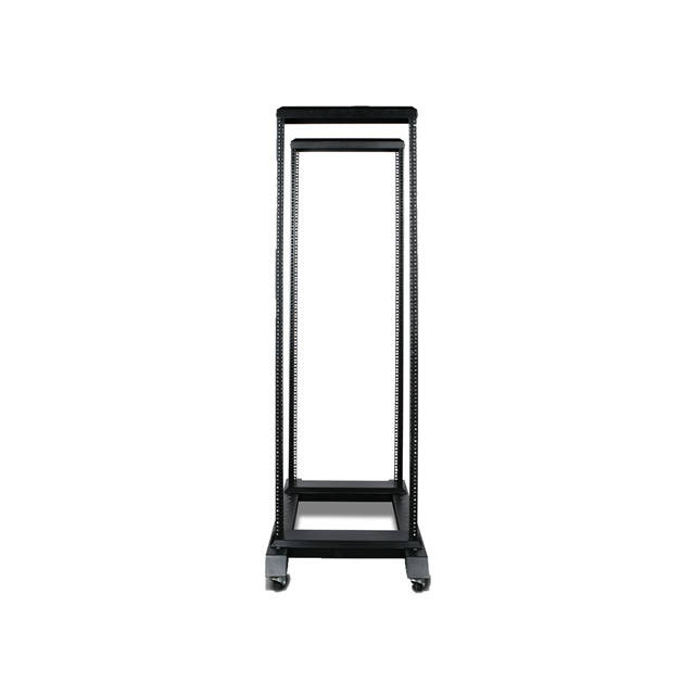 iStarUSA WO36AB-PD10 36U 4 Post Open Frame Rack w/ 10 Outlet Overload Protection PDU