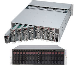 Super 5039MC-H8TRF, 8x Nodes, E2100/LGA1151,Video,2xGB Lan,2x3.5" or 2x2.5" Bay,IPMI,D4/128G,3U/R2KW