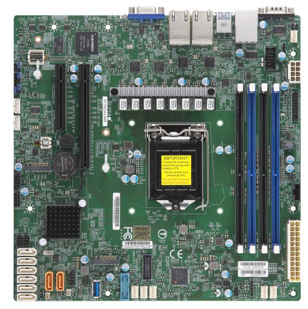 Super X11SCH-LN4F, i3/E2100(LGA1151), Video, 4x GB/i210, 8x SATA3+R(C246), M.2, IPMI,D4(128GB)