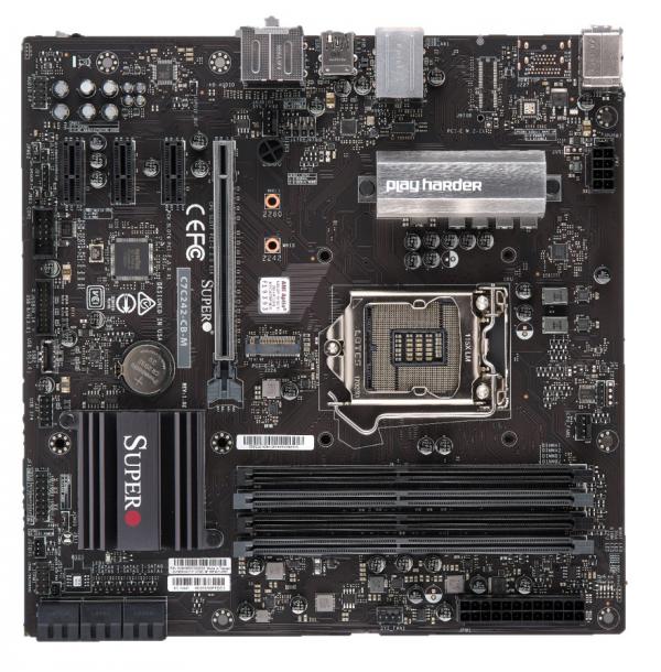 Super C7C242-CB-M, i3/i5/i7/i9/E-2100(LGA1151),1x GB Lan, 6x SATA, M.2 DDR4(64GB)