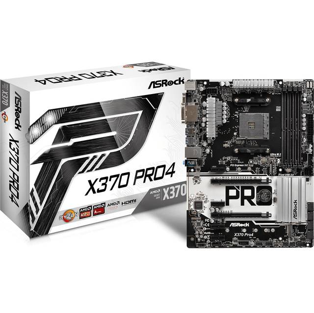 ASRock X370 PRO4 Socket AM4/ AMD Promontory X370/ DDR4/ Quad CrossFireX/ SATA3&USB3.1/ M.2/ A&GbE/ A