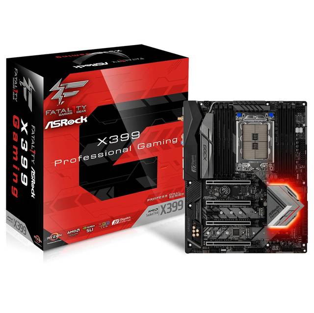 ASRock X399 PROFESSIONAL GAMING Socket TR4/ AMD X399/ DDR4/ Quad CrossFireX & Quad SLI/ SATA3&USB3.1