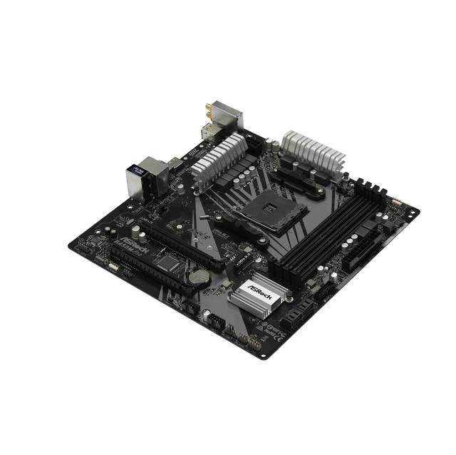 ASRock B450M AC Socket AM4/ AMD Promontory B450/ DDR4/ Quad CrossFireX/ SATA3&USB3.2/ M.2/ A&GbE/