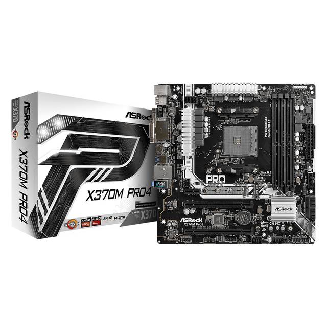 ASRock X370M PRO4 Socket AM4/ AMD Promontory X370/ DDR4/ Quad CrossFireX/ SATA3&USB3.1/ M.2/ A&GbE/