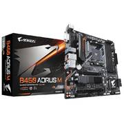 GIGABYTE B450 AORUS M Socket AM4/ AMD B450/ DDR4/ Quad-GPU CrossFireX/ SATA3&USB3.1/ M.2/ A&GbE/ Mic
