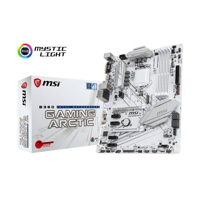 MSI B360GARCTIC LGA1151/ Intel B360/ DDR4/ 2-Way CrossFireX/ SATA3&USB3.1/ M.2/ A&GbE/ ATX Motherboa
