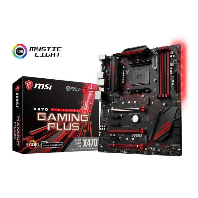 MSI X470 GAMING PLUS Socket AM4/ AMD X470/ DDR4/ SATA3&USB3.1/ 3-Way CrossFireX/ M.2/ A&GbE/ ATX