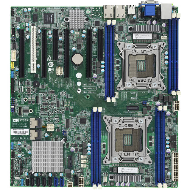 Tyan S7055AGM3NR Dual LGA2011 Xeon/ Intel C602/ SATA3/ A&3GbE/ SSI EEB Server Motherboard