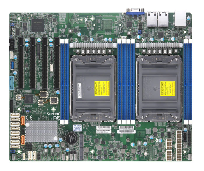 Super X12DPL-i6,2x LGA-4189, 4x PCI-E 4.0, VGA, 2x GB/i210, 12x SATA3+R, 2x M.2, IPMI, DDR4(2TB)