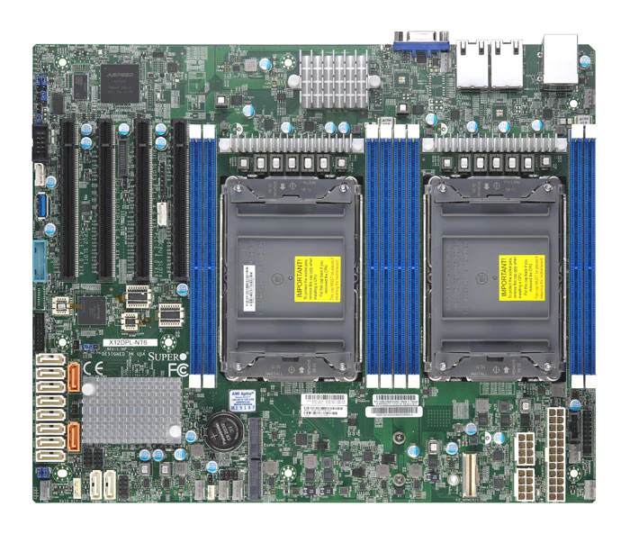 Super X12DPL-NT6,2x LGA-4189, 4x PCI-E 4.0, VGA, 2x 10GB/X550, 12x SATA3+R, 2x M.2, IPMI, DDR4(2TB)