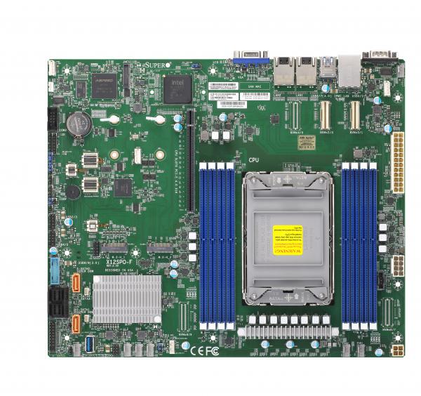 Super X12SPO-F,1x LGA-4189, 1x PCI-E 4.0, VGA, 2x GB/i350,10x SATA3+R, 2x NVMe, IPMI,DDR4(2TB)