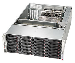 Supermicro SC846BE2C-R1K23, 4U RM, 24x HS SAS3/SATA3 Bays, 2x SAS3(12Gb/s) Expander,R1200W(1+1)