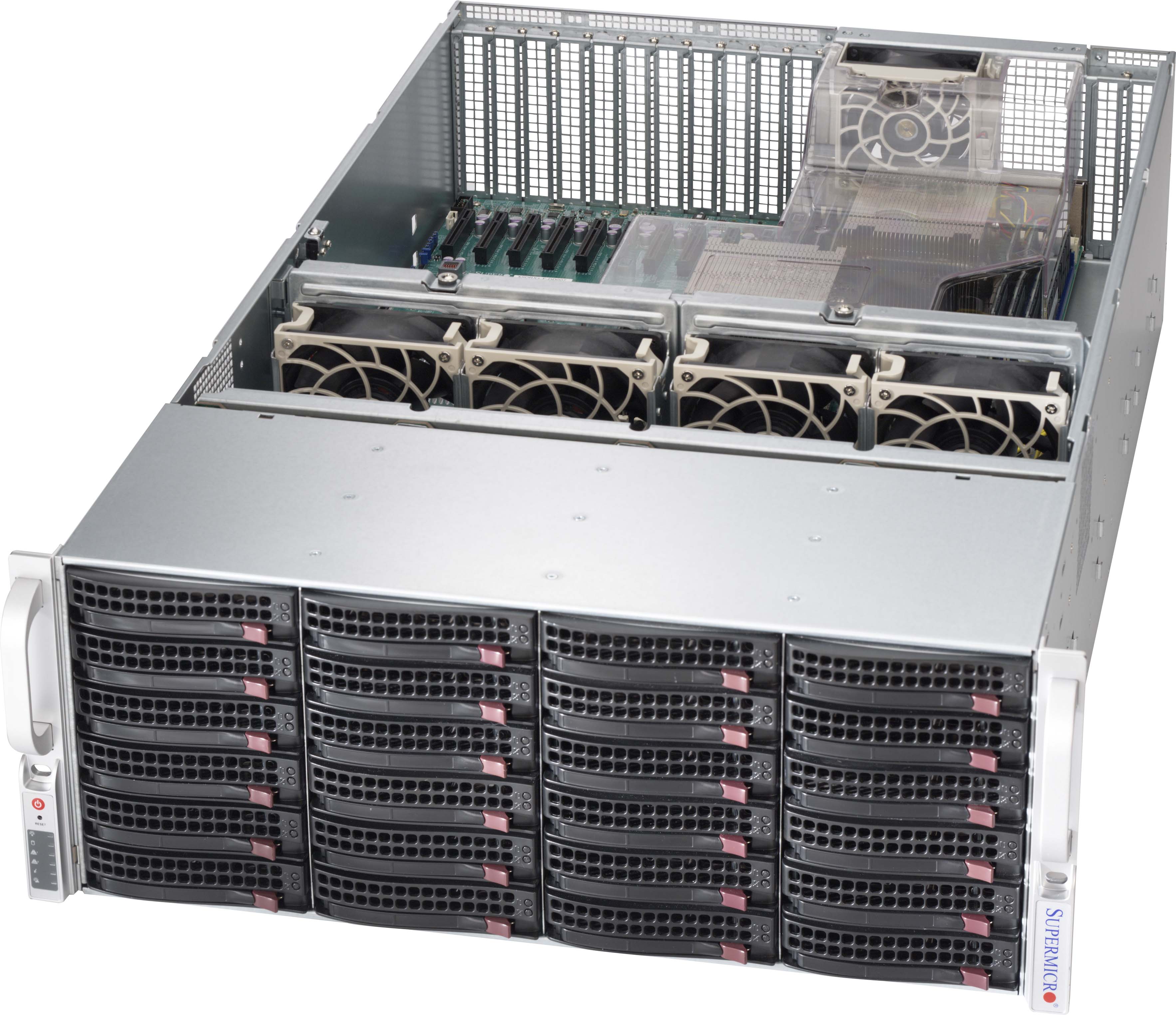 Supermicro SC846XA-R1K23, 4U RM, 24x HS SAS2/SATA3+Slim CD & FDD Bays, Mini-i-Pass, R1200W(1+1), 80+