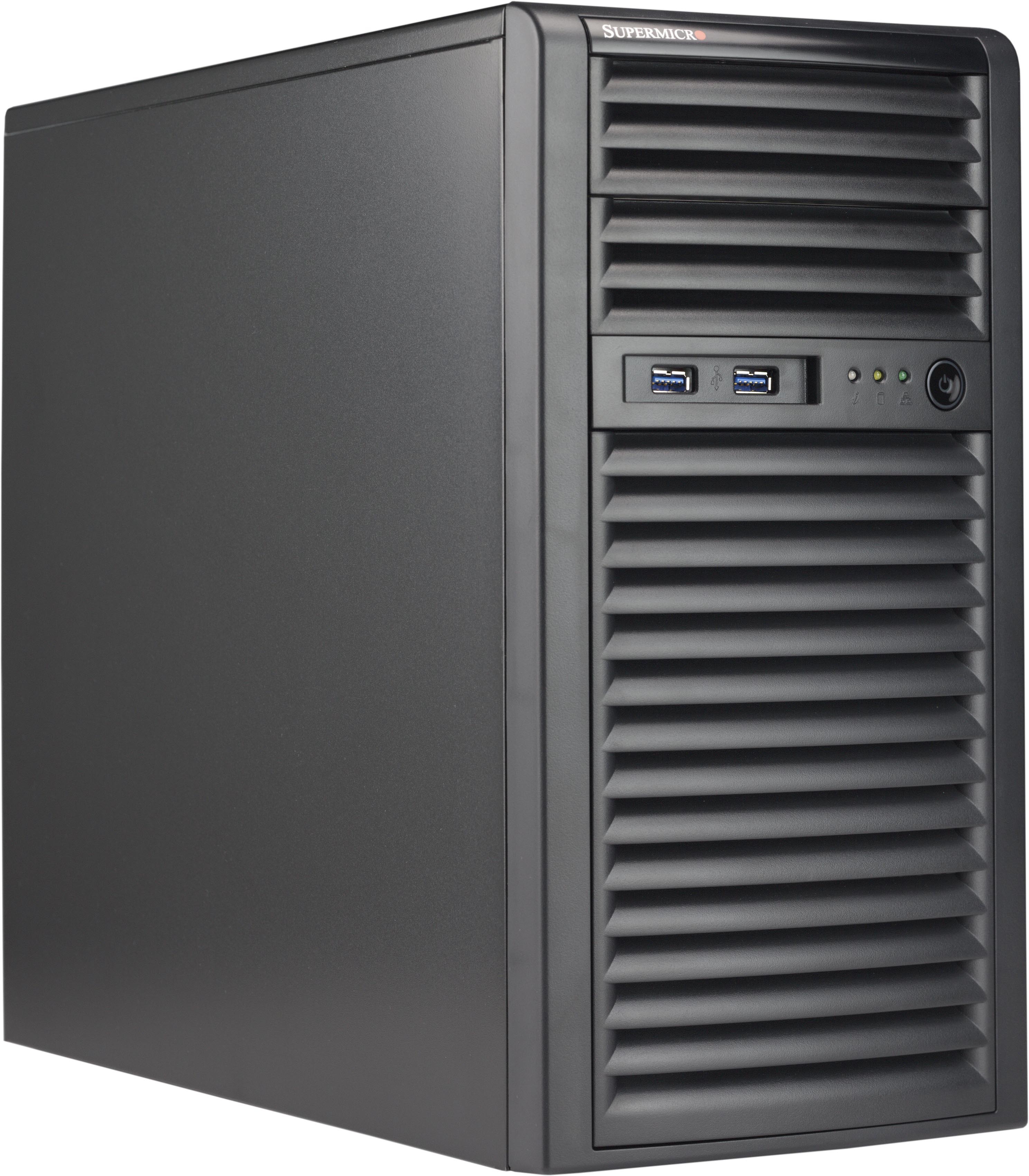 Supermicro CSE-731i-404, Mid-Tower, 2x 5.25" Ext+4x 3.5" HDD Int Bays, 400W Gold Level P.S