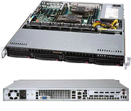 Supermicro SC813MF2TQC-505C, 1U RM, 4x HS SAS3(12Gb/s)+1x Slim CD Bays, 1x FH Slots, 500W