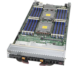 SuperBlade SBi-620P-1T3N,2x LGA-4189,Video,2x25GB LAN,3x HS 2.5" NVMe/SATA3 Bays,IPMI,D4(8TB)