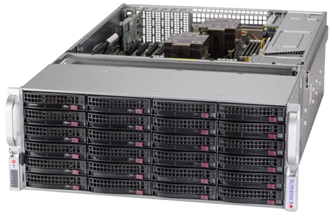 Super 640P-E1CR36H,2xLGA-4189,Video,2x10Gb/X550,36xHS 3.5" SAS3/SATA(3908),Exp,IPMI,D4(4T),4U/R1600W