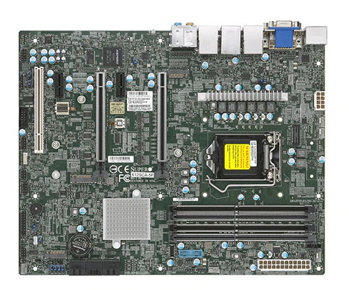 Super X12SCA-5F, W-1300 or i5/i7/i9,2xPCIe(x16),Video,HD Audio,2xGB LAN,4xSATA3+R,M.2,IPMI,D4(128GB)