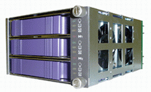 3 Fiber channel fits into two 5.25 full height Bay