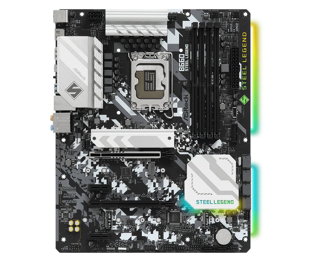 ASRock B660 STEEL LEGEND B660 LGA1700 Max128GB DDR4 ATX