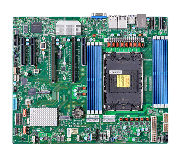Super X13SEI-TF, 4th Gen 1x LGA-4677, 5x PCI5.0, VGA, 2x 10GB/X550, 10x SATA3,4x NVMe,IPMI,DDR5(2TB)